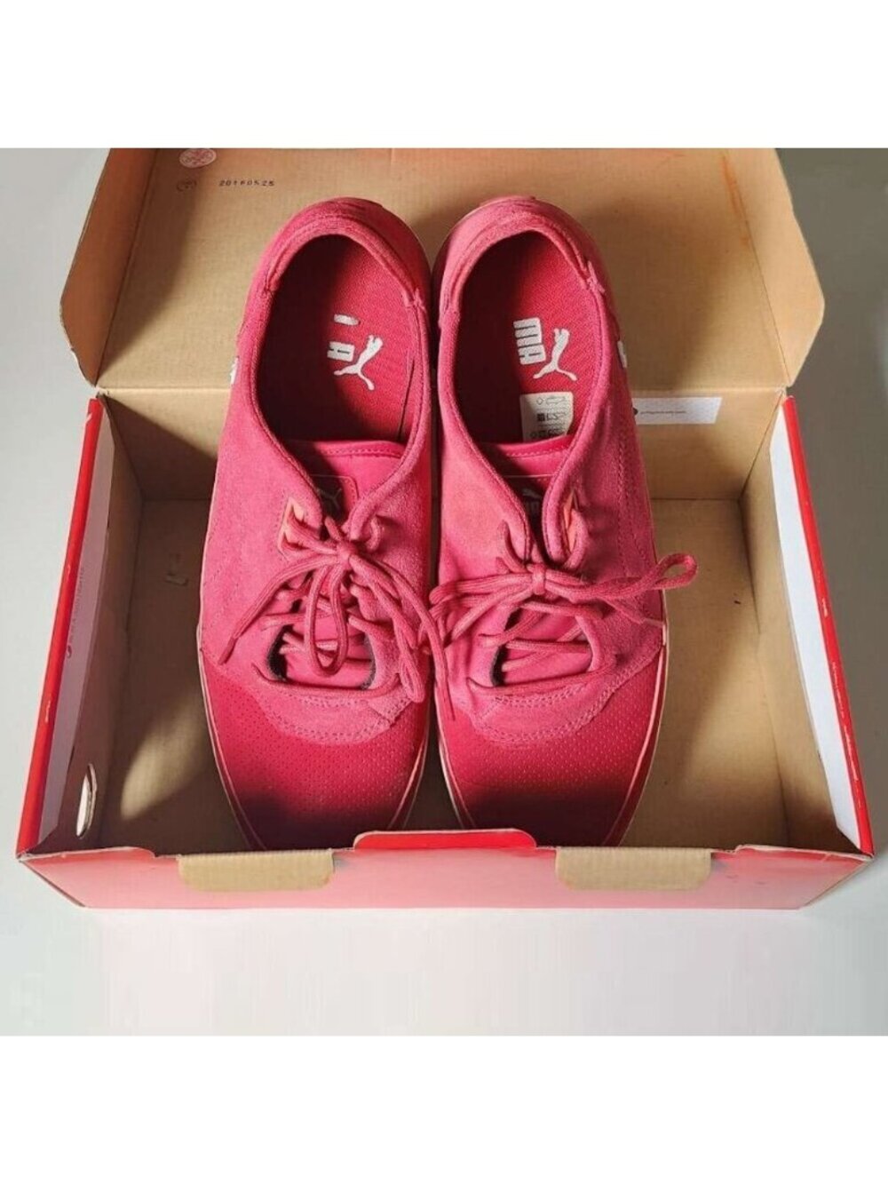 LIMITED Edition Italian Ferrari Puma Mens Vulcanised SF Sneakers Red - Picture 4 of 10